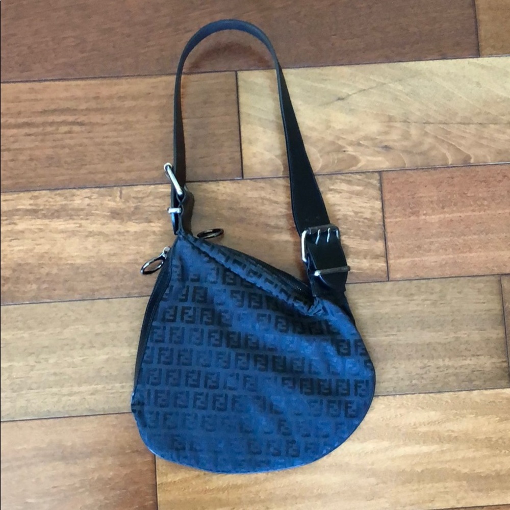 AUTHENTIC Vintage Fendi Asymmetrical Shoulder Bag